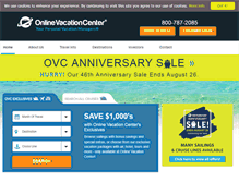 Tablet Screenshot of onlinevacationcenter.com